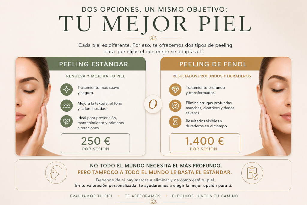 Peeling de fenol y estándar
