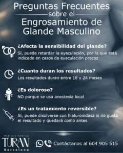 Engrosamiento de glande masculino