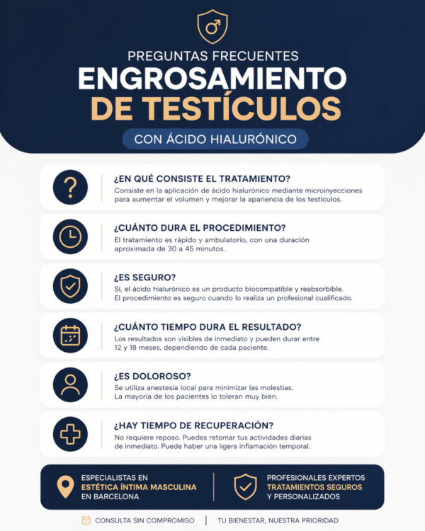 FAQS sobre engrosamiento de testículos